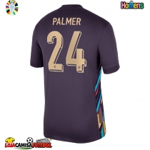 Camisa de Futebol Inglaterra Cole Palmer #24 Equipamento Secundário Europeu 2024 Manga Curta